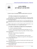 Giáo trình kỹ thuật lái xe ô tô