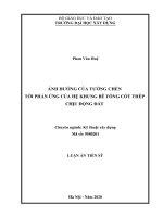 Luận án Tiến sĩ Kỹ thuật xây dựng Ảnh hưởng của tường chèn tới phản ứng của hệ khung bê tông cốt thép chịu động đất