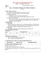 giáo án tin học 9 cả năm chuẩn kiến thức kỹ năng mới 5 hoạt động MỚI