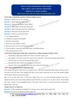 Đề thi online 2 unit 14 tieng anh 5 