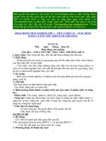 Giáo án HĐTN lớp 1_Vì sự Bình đẳng và Dân chủ trong GD_Tiết 21 đến 36