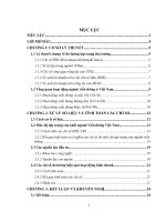 tiểu luận tổ chức ngành đánh giá mức độ tập trung trong hoạt động viến thông và hiệu quả doanh nghiệp năm 2010 