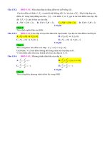 D01   các câu hỏi lý thuyết   muc do 1 