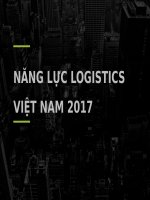 tiểu luận môn logistics năng lực logistics việt nam 2017 
