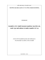Nghiên cứu thiết bị bay không người lái chế tạo mô hình có điều khiển từ xa