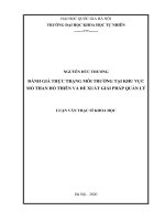 Đánh giá thực trạng môi trường tại khu vực mỏ than hồ thiên và đề xuất giải pháp quản lý (luận văn thạc sĩ khoa học) 