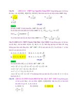 D01   tìm tâm và bán kính, đk xác định mặt cầu   muc do 3 