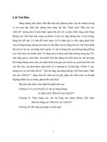 tiểu luận môn logistics vận tải hàng hóa hàng không dưới bầu trời mở ASEAN 