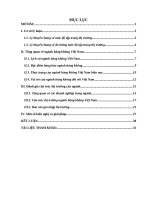 tiểu luận tổ chức ngành báo cáo phân tích ngành hàng không tại việt nam năm 2018 