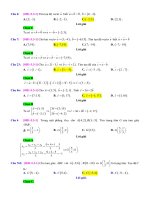 D03   xác định toạ độ điểm, toạ độ véctơ   muc do 1 