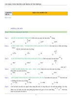 Chuyên đề Toán 12 mặt cầu ôn thi THPTQG có lời giải chi tiết các bài tập