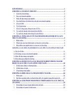 tiểu luận tổ chức ngành báo cáo cạnh tranh trên thị trường kinh doanh dịch vụ lưu trú và ăn uống năm 2010 