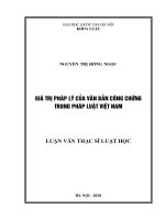 Giá trị pháp lý của văn bản công chứng trong pháp luật việt nam (luận văn thạc sĩ luật học) 