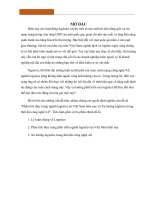 tiểu luận logistics hiện trạng logistics tại VN và cách mạng CN 4 0 