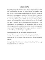 tiểu luận môn logistics thực trạng vận tải hàng hóa hàng không việt nam trong bối cảnh thực thi “bầu trời mở ASEAN” 