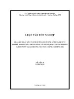 PHÂN TÍCH các yếu tố ẢNH HƯỞNG đến ý ĐỊNH sử DỤNG DỊCH vụ MOBILE BANKING của KHÁCH  HÀNG cá NHÂN 