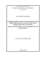 Giải pháp trong công tác bồi thường giải phóng mặt bằng của dự án xây dựng đường liễu giai núi trúc ( đoạn từ khách sạn la thành đến nút núi trúc, đợt 2) (luận văn thạc sĩ khoa học) 