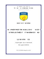 Giải pháp phát triển du lịch vườn cây ăn trái lái thiêu tại tỉnh bình dương  