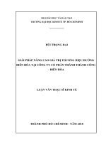 Giải pháp nâng cao giá trị thương hiệu đường biên hòa của công ty cổ phần thành thành công   biên hòa 