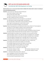 123 câu viết lại câu với nghĩa không đổi trích đề các trường 