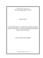 Trách nhiệm pháp lý của pháp nhân thương mại khi vi phạm các quy định về an toàn giao thông đường bộ trên địa bàn tỉnh Ninh Thuận