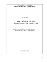 Thiết kế cung cấp điện cho tòa nhà 7 tầng