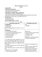 BÀI 1 GIÁO ÁN TOÁN kết nối TRI THỨC với CUỘC SỐNG