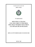 Phân tích ca lâm sàng tăng thân nhiệt ác tính trong phẫu thuật tim khi sử dụng thuốc gây mê dạng hít sevoflurane 