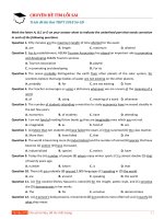 20 câu tìm lỗi sai trích đề sở GD 