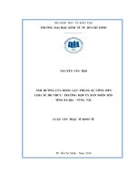 Ảnh hưởng của động lực phụng sự công đến chia sẻ tri thức, trường hợp ủy ban nhân dân tỉnh bà rịa   vũng tàu 