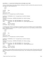 TEST BANK CHAPTER 12 CASH FLOW ESTIMATION AND RISK ANALYSIS  QUẢN TRỊ TÀI CHÍNH