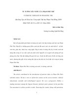 tư tưởng yêu nước của Phạm Phú Thứ(bài đăng tạp chí khoa học công nghệ)