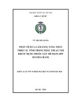 Phân tích ca lâm sàng tăng thân nhiệt ác tính trong phẫu thuật tim khi sử dụng thuốc gây mê dạng hít sevoflurane 
