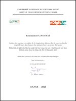 Analyse des mesures en continu de la température interne chez le porc   recherché de prédicteurs des réponses des animaux face à un stress thermique 