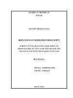 Nghiên cứu ứng dụng công nghệ thông tin trong dạy học kỹ năng nghe nói cho sinh viên chuyên ngành tiếng trung quốc ở việt nam 