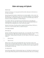 Giám sát mạng với splunk