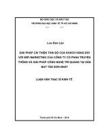 Giải pháp cải thiện thái độ của khách hàng đối với wifi marketing của công ty cổ phần truyền thông và giải pháp công nghệ trí quang tại sân bay tân sơn nhất 