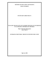 Quản lý chất lượng đào tạo giáo viên của các trường đại học nước cộng hòa dân chủ nhân dân lào tt tieng anh 