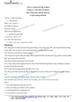 Tiếng anh 6: Bài giảng_unit_9_getting_started