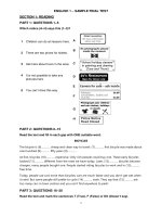 Đề thi cuối kì học phần Tiếng Anh 1 Đại Học Bách Khoa Hà Nội