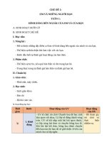 TRỌN BỘ GIÁO ÁN HOẠT ĐỘNG TRẢI NGHIỆM LỚP 1_CHÂN TRỜI SÁNG TẠO