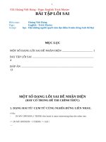 bài tập tìm lỗi sai tiếng anh