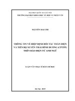 Thông tin về hiệp định đối tác toàn diện và tiến bộ xuyên thái bình dương (CPTPP) trên báo điện tử anh ngữ 