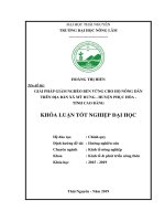 Giải pháp giảm nghèo bền vững cho hộ nông dân trên địa bàn xã mỹ hưng   huyện phục hòa   tỉnh cao bằng​ 