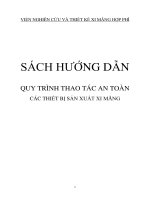 QUY TRÌNH THAO TÁC AN TOÀN CÁC THIẾT BỊ SẢN XUẤT XI MĂNG