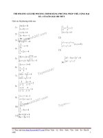 Toán lớp 9: 2  thi online   giải hệ phương trình bằng phương pháp thế, phương pháp cộng đại số 