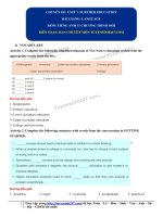 Tiếng anh 11: Bài giảng unit 7 language