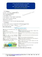 Tiếng anh 7: Bài giảng_unit_8 getting started 