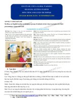 Tiếng anh 11: Bài giảng unit 6 getting started