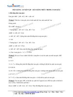 Toán lớp 7: Bài giảng luyện tập quan hệ giữa 3 cạnh của 1 tam giác, bất đẳng thức tam giác